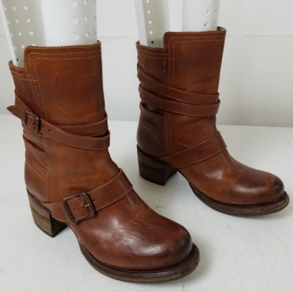 Frye Shoes - FRYE BOOTS Belted High Ankle Size 5.5